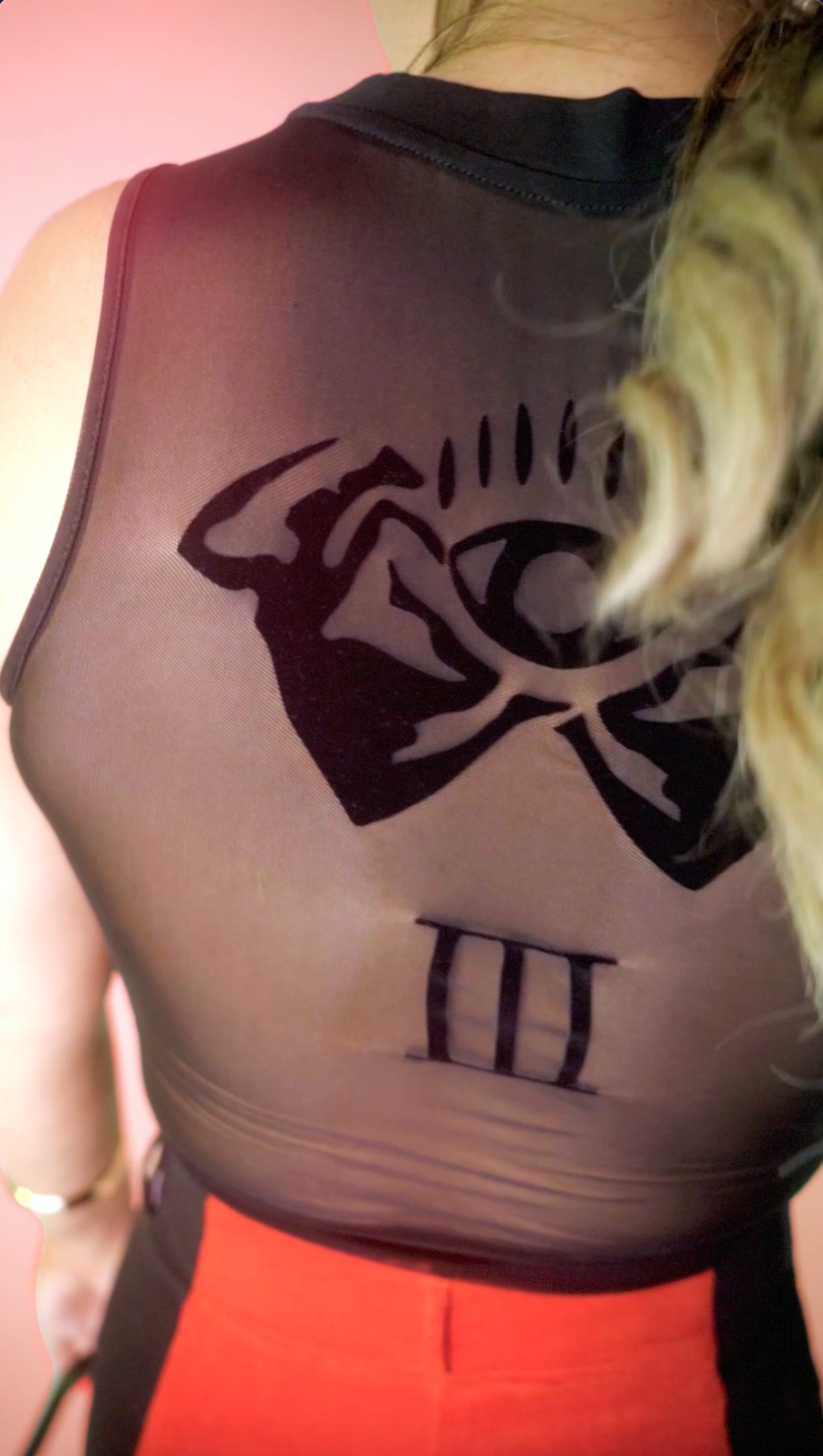 Midnight Mesh Crop Top